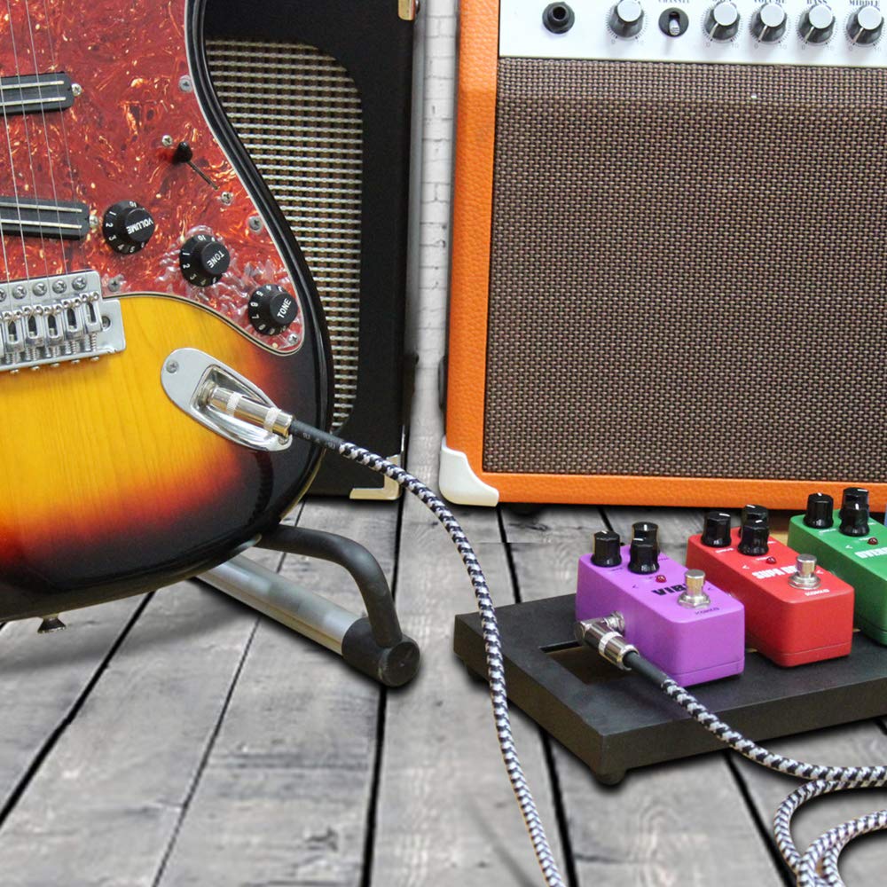 Amazon | Littleliving ギターシールド ギターケーブル 長さ3m S-L型